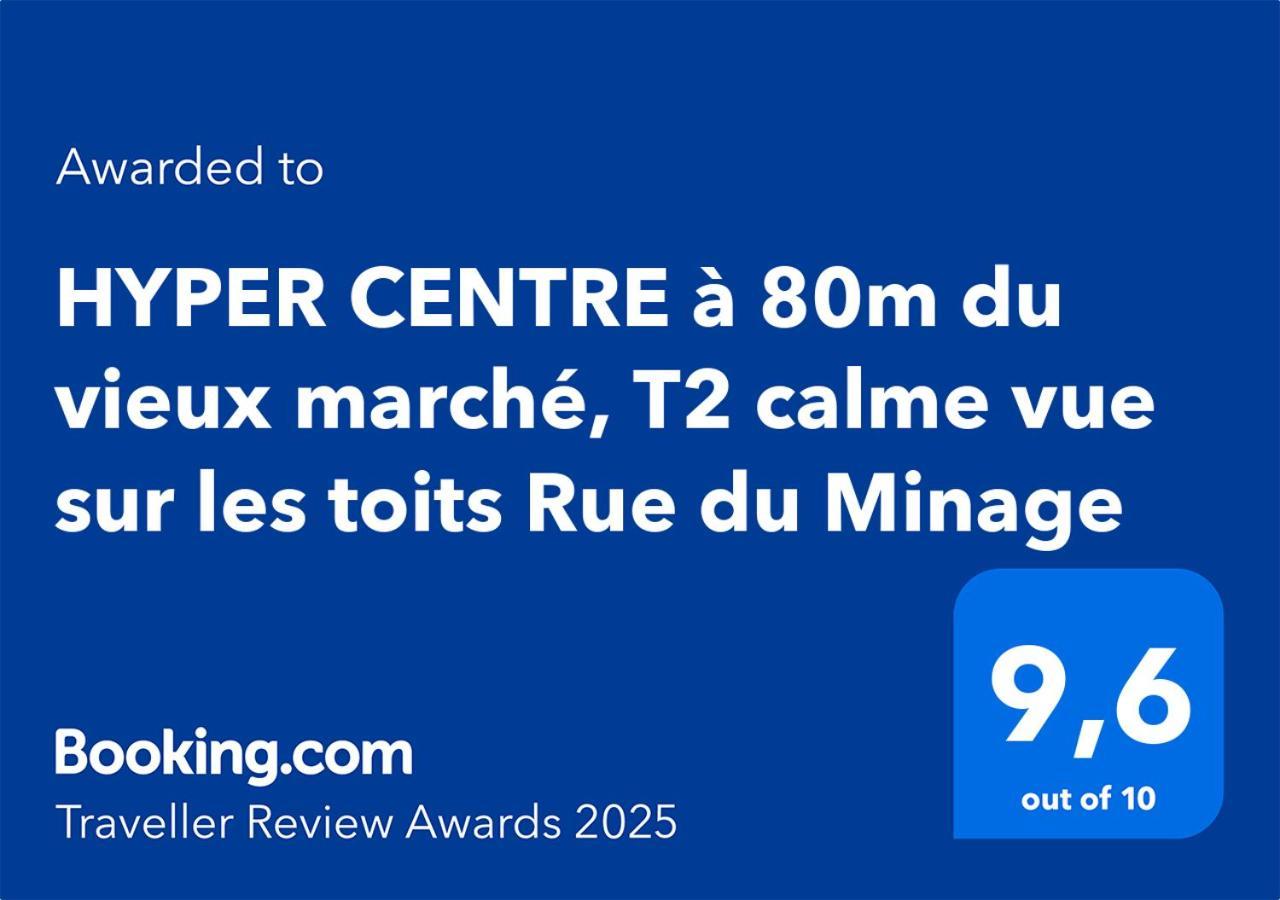 拉罗歇尔Hyper Centre A 80M Du Vieux Marche, T2 Calme Vue Sur Les Toits Rue Du Minage公寓 外观 照片